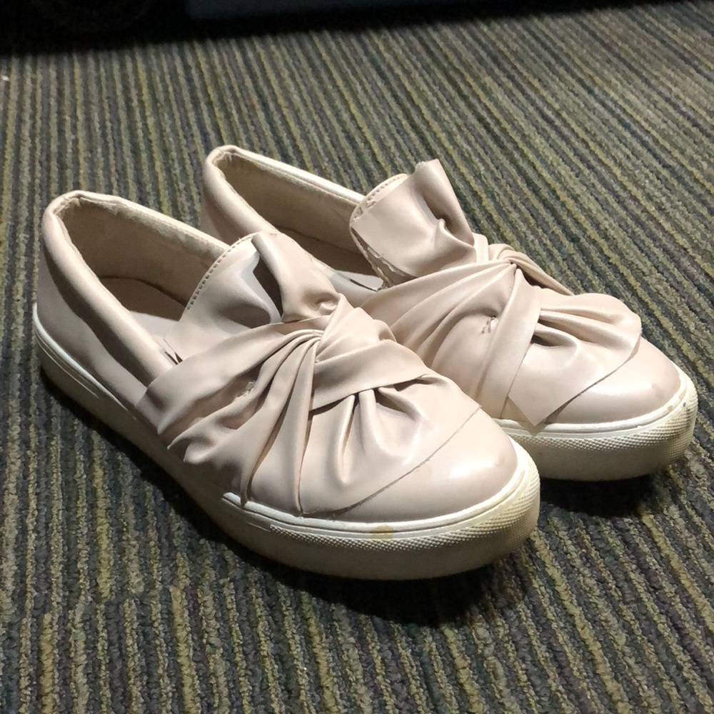 Blush Pink Slip On Sneakers